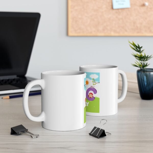 Personalized ABC Family Ceramic Mug - Custom Kids Design, Perfect Gift for Parents