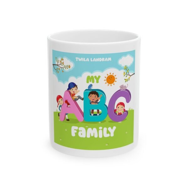 Personalized ABC Family Ceramic Mug - Custom Kids Design, Perfect Gift for Parents