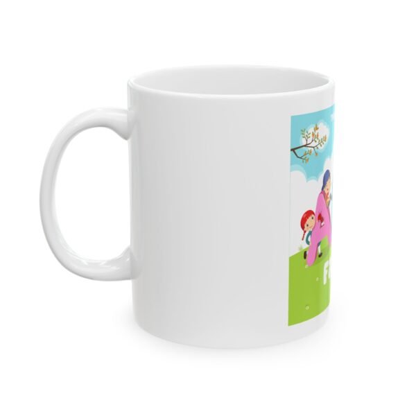 Personalized ABC Family Ceramic Mug - Custom Kids Design, Perfect Gift for Parents