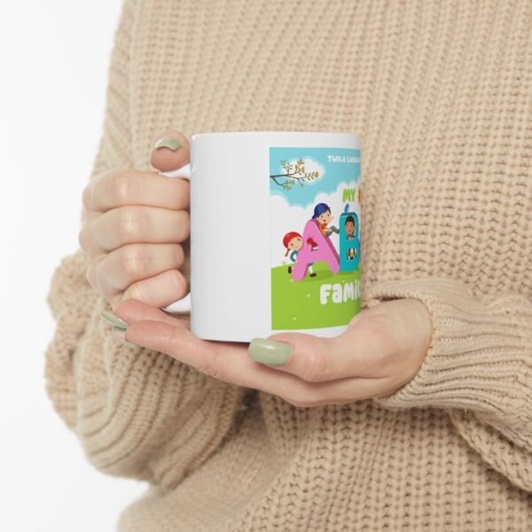 Personalized ABC Family Ceramic Mug - Custom Kids Design, Perfect Gift for Parents