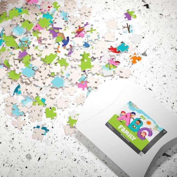 Family Puzzle - My ABC Family Design, Fun Family Activity, Educational Gift, Kids Learning Toy, Perfect for Birthdays
