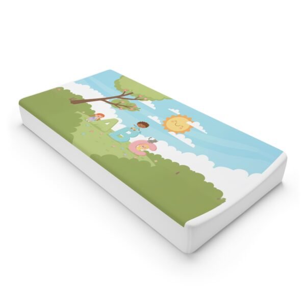 Cute Baby Changing Pad Cover with Nature Design, Nursery Decor, Baby Shower Gift, Gender Neutral, Infant Accessories