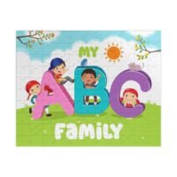 Family Puzzle - My ABC Family Design, Fun Family Activity, Educational Gift, Kids Learning Toy, Perfect for Birthdays