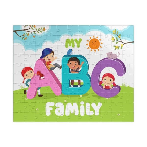 Family Puzzle - My ABC Family Design, Fun Family Activity, Educational Gift, Kids Learning Toy, Perfect for Birthdays