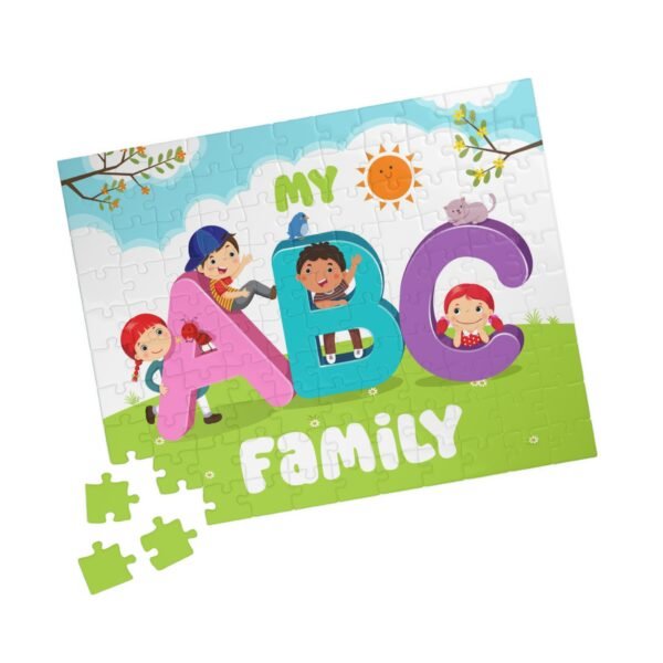 Family Puzzle - My ABC Family Design, Fun Family Activity, Educational Gift, Kids Learning Toy, Perfect for Birthdays