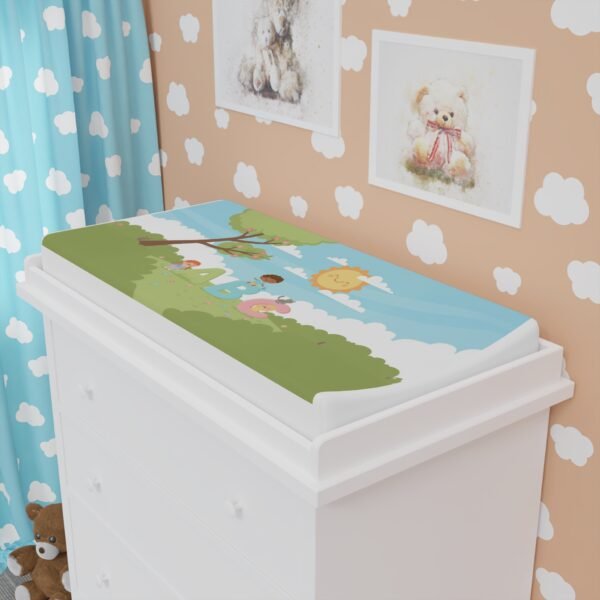 Cute Baby Changing Pad Cover with Nature Design, Nursery Decor, Baby Shower Gift, Gender Neutral, Infant Accessories